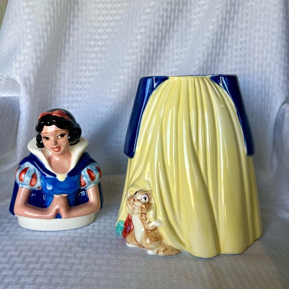 VINTAGE DISNEY SNOW WHITE TREASURE CRAFT 15" NEW COOKIE JAR NIB - Picture 9 of 13